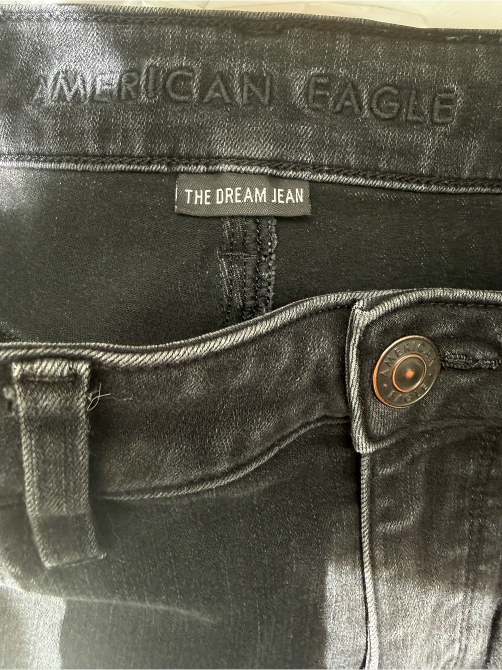 American Eagle “The Dream Jean” Women's Black Stretch Skinny Jeans - Picture 8 of 9